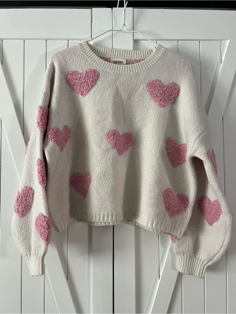 Adora Pink Heart Sweater
